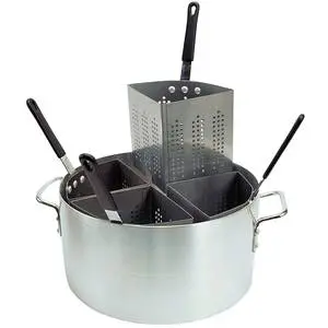 Update International Pasta Cooker Set 20qt Aluminum Pot 4 Inserts - APSA-4