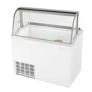 (8) 3 Gallon Tub Capacity Ice Cream Dipping Cabinet White