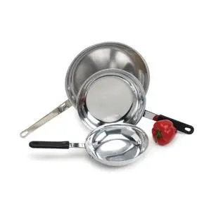 Crestware Polished Natural Finish 8in Induction Fry Pan - FRY08IH