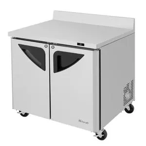 Turbo Air 9cf 36" Commercial Worktop Cooler 2 Doors Stainless - TWR-36SD-N6