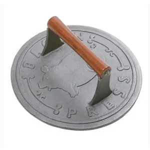 Norpro 1401 9" Round Cast Iron Bacon Press
