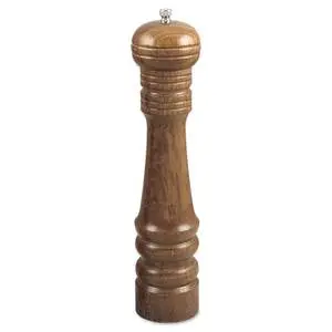 Browne Foodservice Deluxe 12" Pepper Mill w/ Walnut Wooden Finish - 572120
