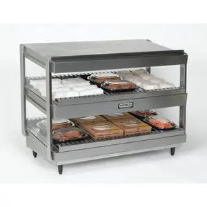 Nemco 30" Slanted Heated Display Merchandiser 2 Shelves 120v - 6480-30S