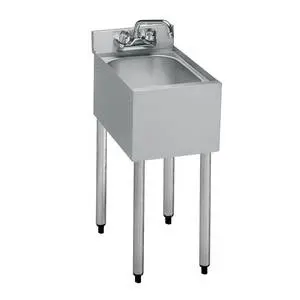 Krowne Metal 18.5"D Underbar Hand Sink 10" x 12" x 7" Bowl 1 Compartment - 18-1C