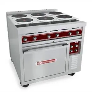 Southbend 36" Electric 6 Burner Restaurant Range with Standard Oven - SE36D-BBB