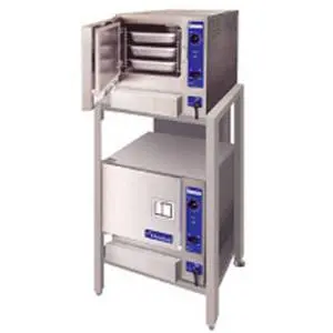 Cleveland Range Double Stack 3 Pan Boilerless Convection Steamer Gas w/Stand - (2) 22CGT33.1