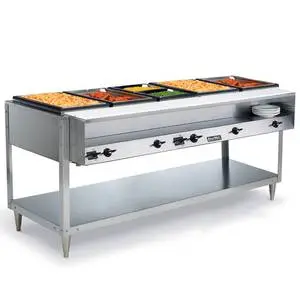 Vollrath 3 Well Electric Hot Food Table S/s with Cutting Board 1440W - 38003
