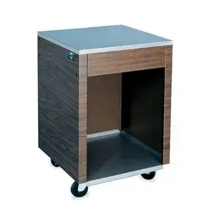Vollrath 24" W Cashier Station Open Base Walnut w/ Stainless Surface - 38905