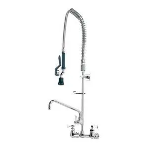 Krowne Metal 8" Pre-Rinse Faucet Wall Mt LOW LEAD Add-On-Faucet 12" Spout - 17-109WL