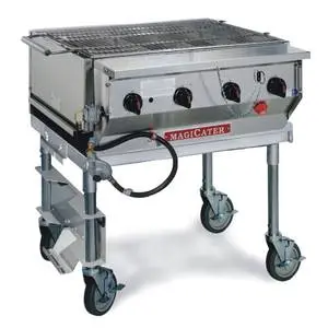 Magikitch'n 30" S/S Magicater Transportable Gas Grill w/ 20 Lb. Holder - MCSS-30