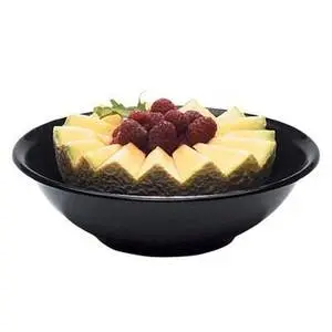 Cambro 8in Salad Cereal Bowl Black Plastic - SB80110