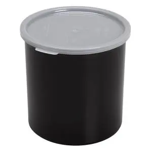 Cambro 2.7 Quart Salad Crock Black w/ Lid NSF - CP27-110