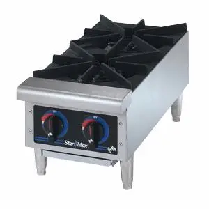 Star-Max 2 Burner 44kBTU Countertop Gas Hot Plate - 602HD