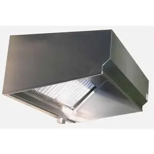 Superior Hoods 8Ft Stainless Steel Restaurant Range Grease Hood NSF NFPA96 - VSE42-08