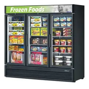 Turbo Air 60.43cf 3 Glass Door Merchandiser Freezer w/ 12 Shelves - TGF-72SD-N