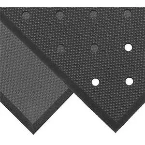 APEX Foodservice Mats 3' x 3' Superfoam Anti-Fatigue Floor Mat - T17S0033BL