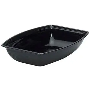 Cambro Camwear 9" x 12" Ribbed Serving Bowl 2.9 Qt - RSB912CW110