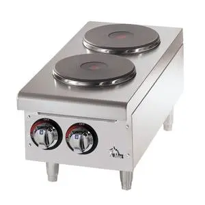 Star-Max 2 French Style Burner Countertop Electric Hot Plate - 502FF