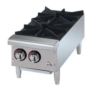 Star-Max Front-To-Back 2 Burner Countertop Gas Hot Plate - 602HF