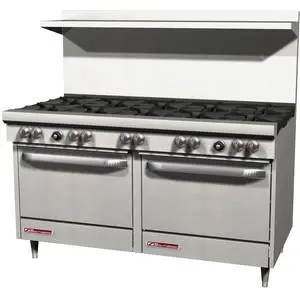 Southbend S-Series 60" Gas 10 Burner Range w/ 2 Convection Ovens - S60AA