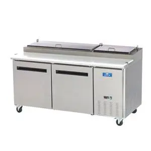 Arctic Air 71" Stainless Steel Pizza Prep Table / Cooler - APP71R
