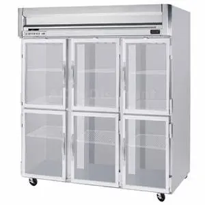 74 CuFt Horizon Series LED Glass 6-Door Reach-In Cooler