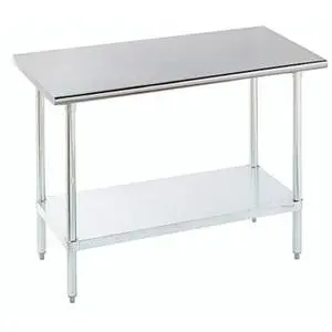 Advance Tabco 96" x 30" 16 Gauge S/s Work Table with Galvanized Undershelf - ELAG-308-X