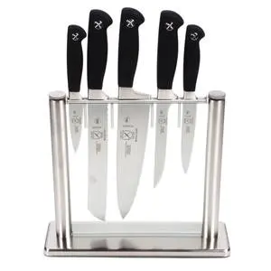 Mercer Culinary Genesis 6 Piece Glass Knife Block Set - M20000