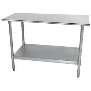 Advance Tabco 30" x 24" S/s Work Table 18 Gauge with Galvanized Undershelf - TT-240-X