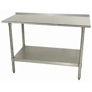 Advance Tabco 30"x30" S/s Work Table 1.5" Riser 18 Gauge Galvanized Shelf - TTF-300-X