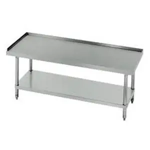 36" x 24" S/s Equipment Stand 18 Gauge w/ Galvanized Shelf