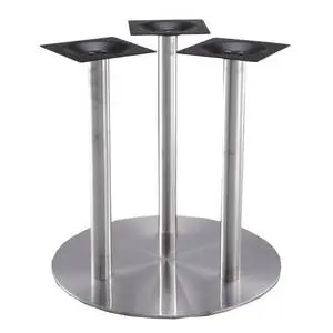 Art Marble Stainless Steel Dining Height Triple Mount Table Base - SS20-28D