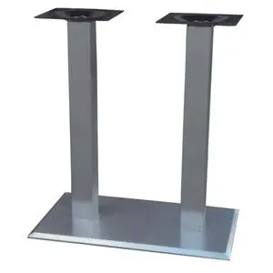 Art Marble Stainless Steel Dining Height Dual Post Rectangle Table Base - SS30A-1527D