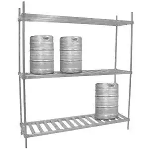 60" x 20" x 76" Aluminum Keg Rack w/ 6 Keg Capacity