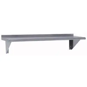 36" Stainless Wall Mounted Shelf Knock Down