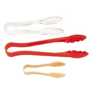 Cambro 12 ea. - 12" Lugano Scallop Grip Plastic Tongs - 12TGS