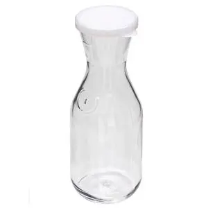 Cambro 12 ea. - CamWear CamLiter 1 Liter Beverage Decanter w/ Lid - WW1000CW135