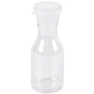 Cambro 12 ea. - CamWear CamLiter 1/2 Liter Beverage Decanter w/ Lid - WW500135