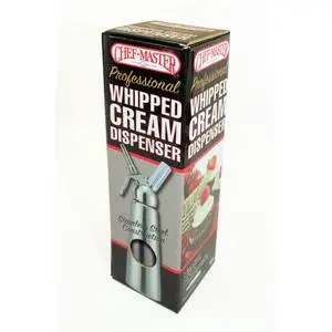 ChefMaster NSF Stainless Steel Whipped Cream Dispenser - 1 L / 2 Pint - 90063