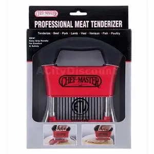 ChefMaster Professional Hand Held Meat Tenderizer w/ 48 S/S Blades - 90009