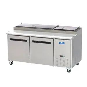 71" Stainless Steel Pizza Prep Table / Cooler
