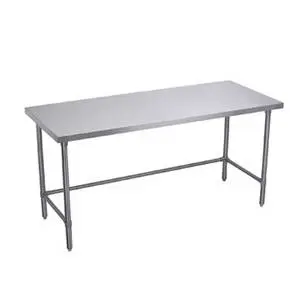 Elkay Foodservice 48" x 24" Work Table 16/300 S/s w/ Galvanized Cross Bracing - WT24X48-STGX