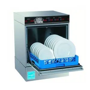 CMA Dishmachines 16" Low Temp Undercounter Dishwasher w/ Sustainer Heater - L-1X16 W/HTR