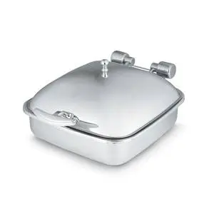 Vollrath 6Qt Square Solid Top Induction Chafer w Stainless Food Pan - 46132