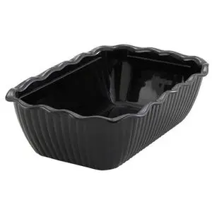 Winco 10in x 7in x 3in Food Storage Container Black - CRK-10K