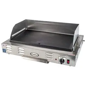 Cadco 21" Countertop Stainless Steel Electric Griddle - 120V - CG-10