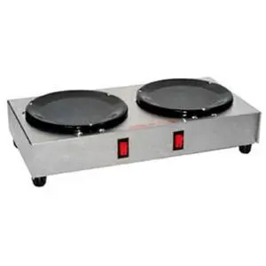 Grindmaster-Cecilware Dual Side-By-Side Burner Countertop Coffee Warmer Plate - BW-2