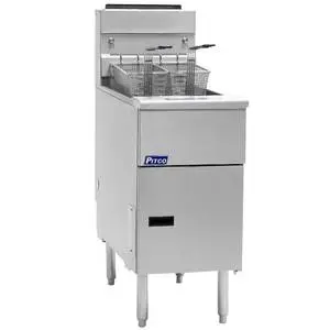 Pitco Solstice 50lb Stainless Steel Deep Fryer - Natural Gas - SG14S-NAT