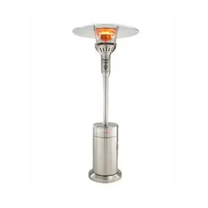 Berner Portable Mobile Parasol Propane Patio Heater - S/S Finish - BPP-E201PMS3