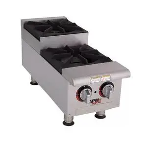 APW Wyott Champion 12" Step-Up Nat Gas Hot Plate Manual w/ 2 Burners - GHPS-2I